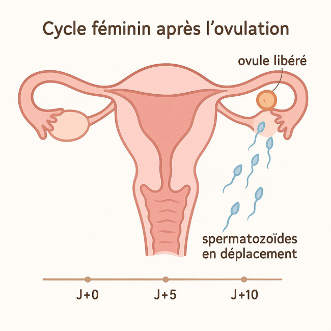 schéma fécondation et nidation